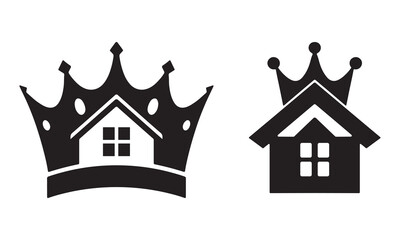 King house logo silhouette collection