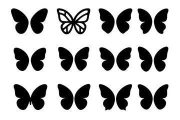 Icon shapes icons vector span insect butterfly freeform soft wings wing
