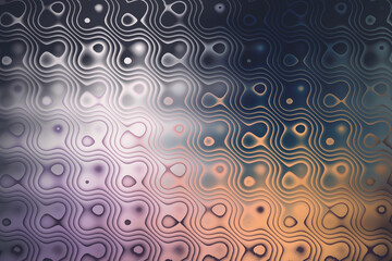 Abstract wavy pattern with iridescent colors and textured surface
