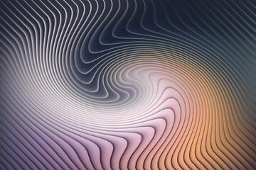 Abstract swirling lines with a gradient of colors and a hypnotic effect