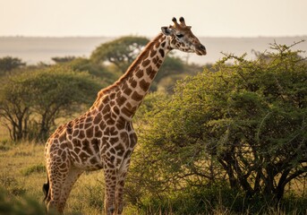 Close-up of a giraffe in the Serengeti, highlighting its patterned coat and gentle eyes.
A graceful portrait of Africa’s tallest mammal in the wild.