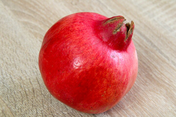 pomegranate on wooden background