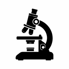 Vector Microscope Icon for Laboratory