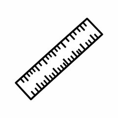 School ruler icon vector
