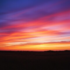 Fiery Sunset Hues: A Coastal Canvas