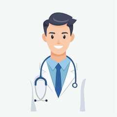 Fototapeta premium a doctor with stethoscope