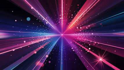 Fototapeta premium Dynamic abstract burst of vibrant light and energy, perfect for tech and design concepts