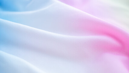 Abstract colorful rainbow color fabric soft wave smooth texture surface background