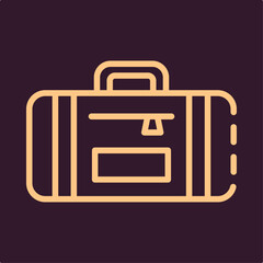 Suitcase symbol artwork trendy useful vector Illustration design magnificent colorful background