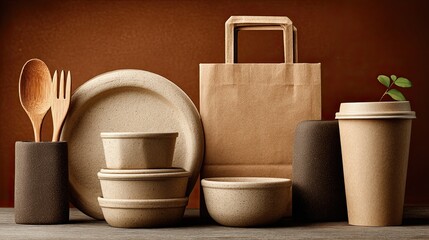 Use eco-friendly paper tableware and biodegradable packaging