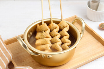 Odeng. Korean fish cake. 