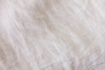 リネンの服のシワの写真
