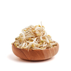 bean sprouts isolated on white background.