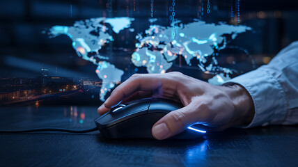 Navigating global data streams with precision, controlling digital information flow for modern business success.