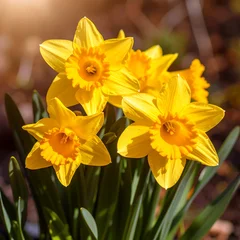 Foto auf Acrylglas Pflegezentrum Yellow daffodils in sunlight  © Irfan