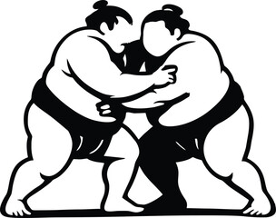 Sumo Wrestler Vector Illustration – Martial Arts Clip Art