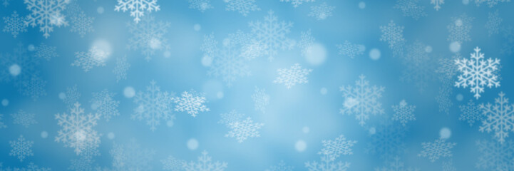 Christmas background blue pattern panorama with copyspace copy space in winter card snow flakes snowflakes wallpaper
