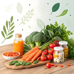 vibrant vegetables and supplements a healthful har