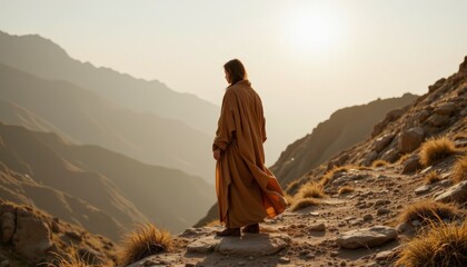 A serene moment of reflection mountain trail photograph natural environment side view artistic journey