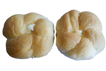 Soft butter bun provides delightful treat with pleasing texture. Freshly baked golden goods offer satisfying visual appeal, promising delicious enjoyment
