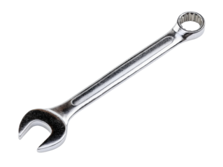 Metal tool spanner wrench silver isolated mechanic repair shiny equipment