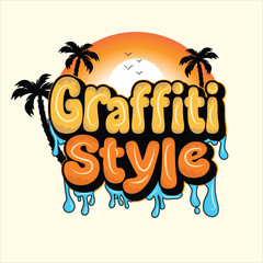 Graffiti Art Summer T shirt Design