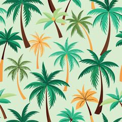 set of palm  trees
