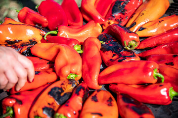 roasted red peppers for ajvar