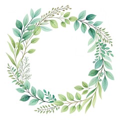 Watercolor floral illustration flower set - border, wreath, bouquet, frame. 
