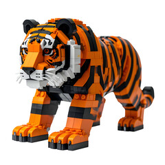 Tiger model building toy