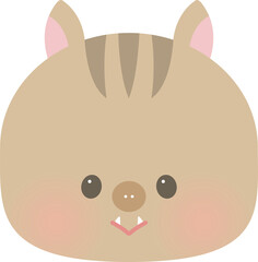 かわいい干支の動物イラスト_ 猪_亥