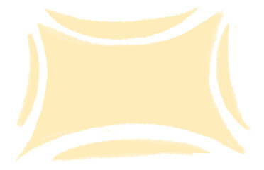 A Pointed-corner pastel cream board, perfect as a soft-toned writing space for notes, quotes, or decorative text.