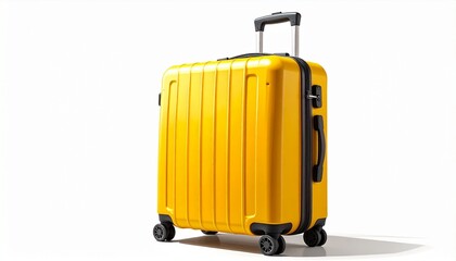 Fototapeta premium travel suitcase isolated on white