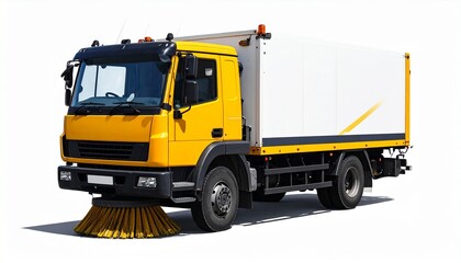 yellow dump truck