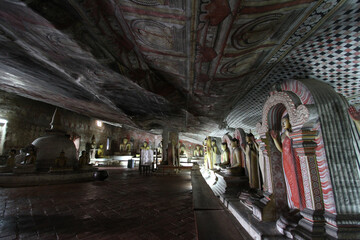 Dambulla cave temple in Sri Lanka