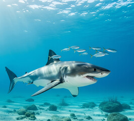 Fototapeta premium great white shark