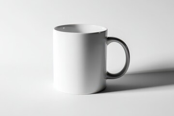 Fototapeta premium White Ceramic Mug On White Background