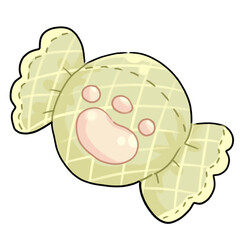 Candy with Paw Print