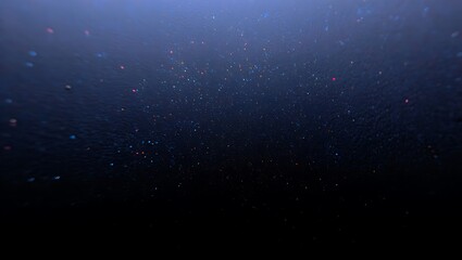 Abstract night sky with glowing dust and dark blue gradient background