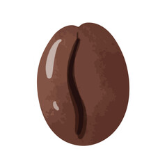 Obraz premium Coffee bean vector, coffee beans clip art, coffee bean clip art, hand drawn watercolor painting style illustration, isolated on white background