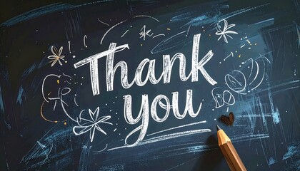 Chalkboard thank you