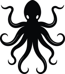 octopus silhouette  octopus icon  vector illustrat.eps