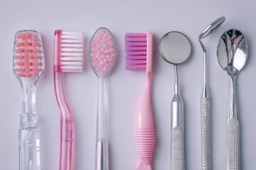 toothbrush and dental tools