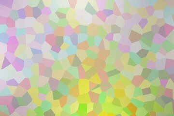 Trendy neon color mix with blurry crystal pieces and grainy abstract gradient background for modern posters and digital layouts