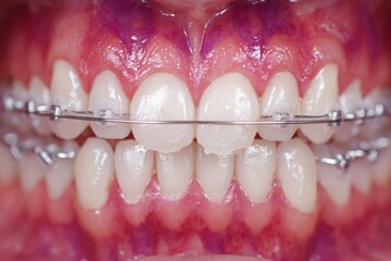 teeth with retainers