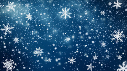 "Beautiful falling snowflakes wallpaper – winter snowfall, ice particles, teal blue background, snowstorm scenery, magical nature, January theme, fantasy snowfall, serene winter weather"