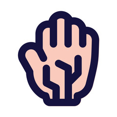 cybernetic enhancements icon for illustration