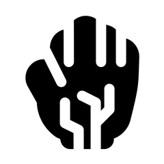 cybernetic enhancements icon for illustration