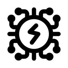 energy core icon for illustration