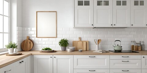 Bright modern kitchen interior